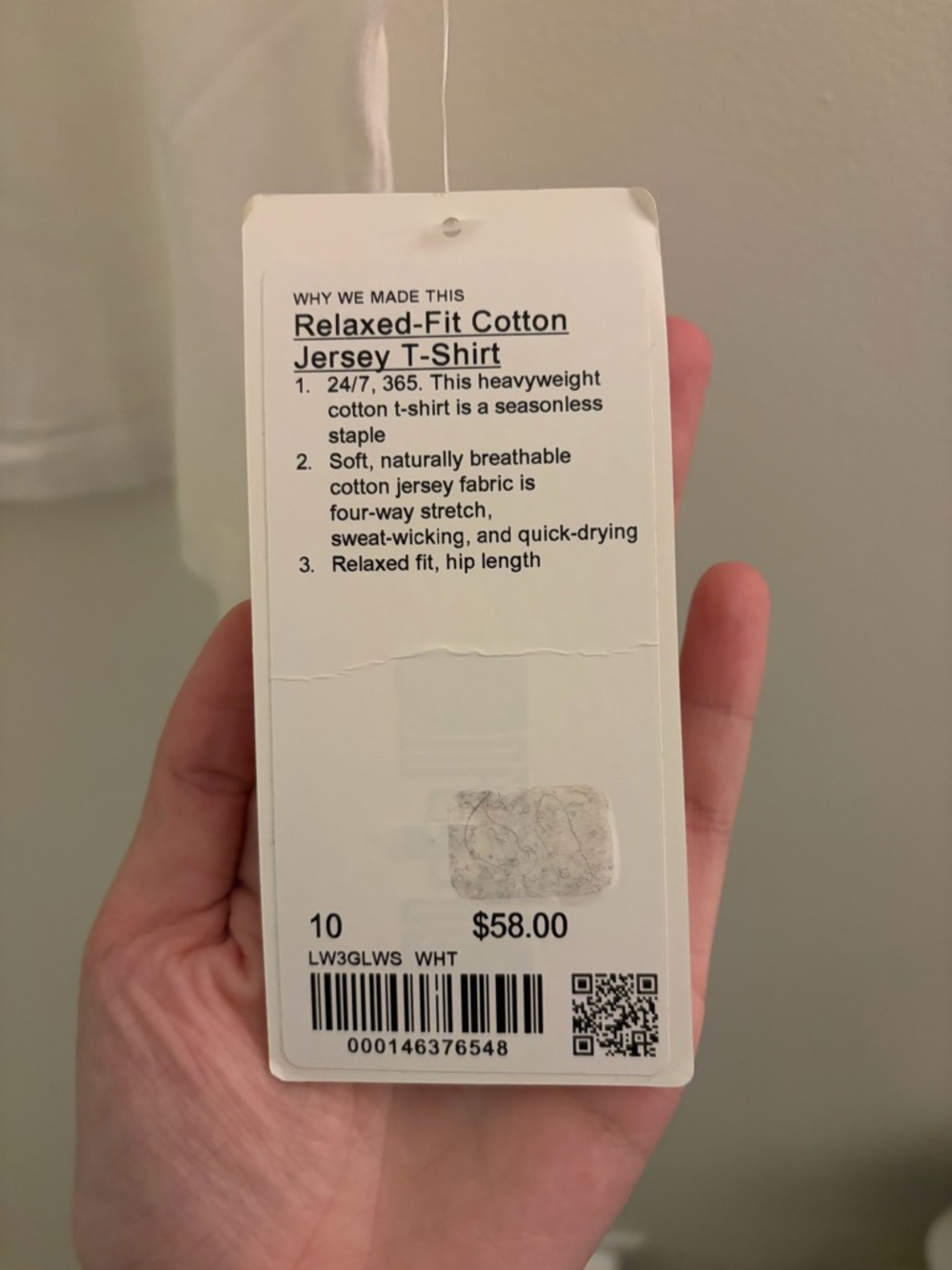 NWT lululemon Classic White Crew Neck T-Shirt - Picture 2 of 2